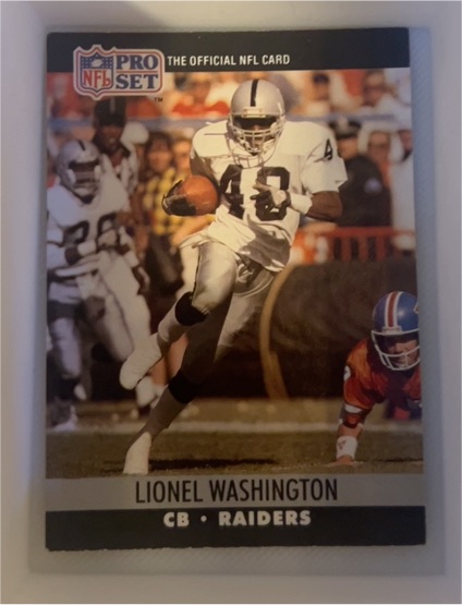 1990 Pro Set #549 Lionel Washington — front