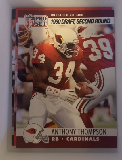 1990 Pro Set #700 Anthony Thompson — front