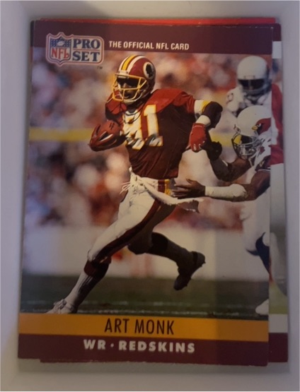 1990 Pro Set #328 Art Monk — front