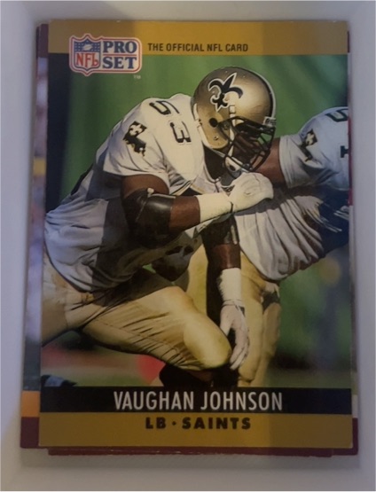 1990 Pro Set #215 Vaughan Johnson — front