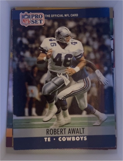 1990 Pro Set #479 Robert Awalt — front