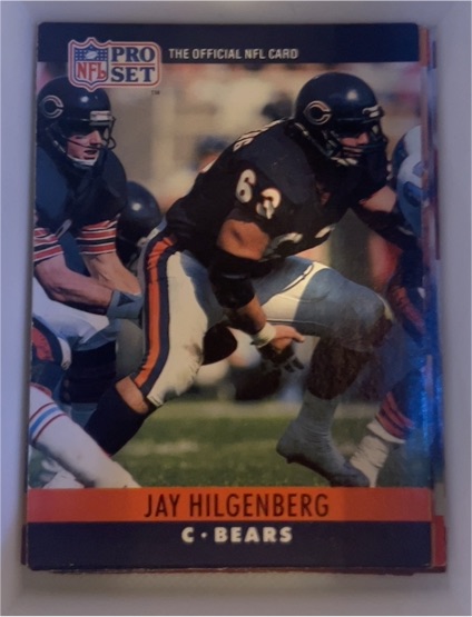 1990 Pro Set #53 Jay Hilgenberg — front