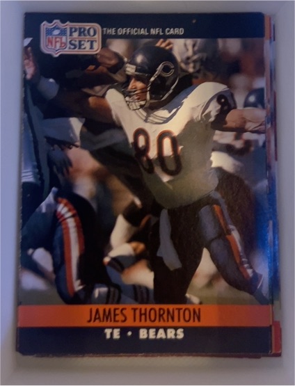1990 Pro Set #457 James Thornton — front
