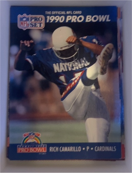 1990 Pro Set #383 Rich Camarillo Arizona Cardinals — front