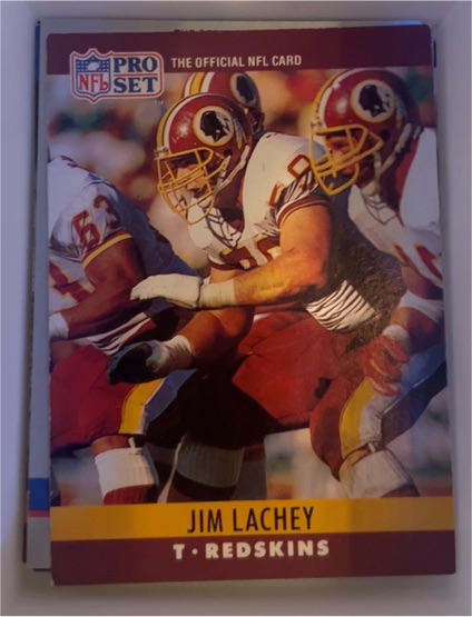 1990 Pro Set #324 Jim Lachey — front