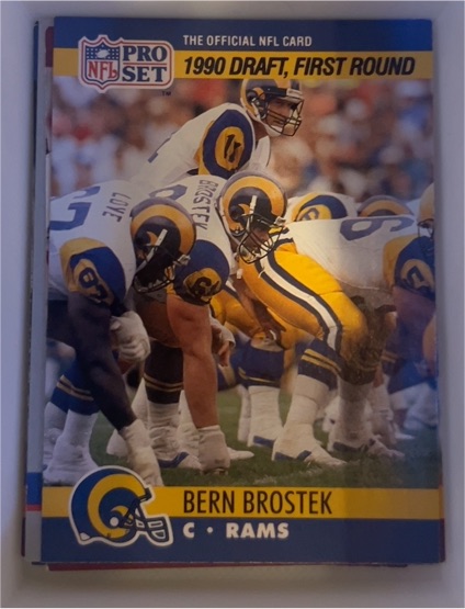 1990 Pro Set #691 Bern Brostek — front