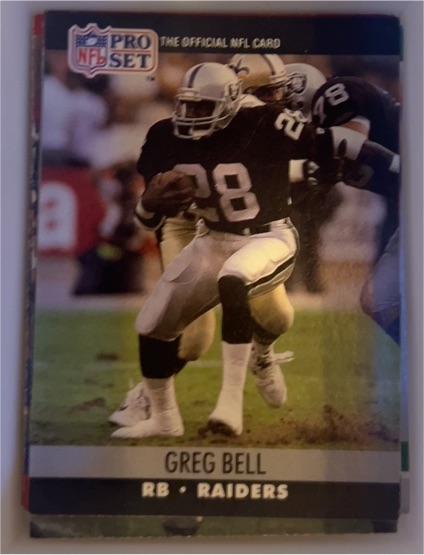 1990 Pro Set #539 Greg Bell — front
