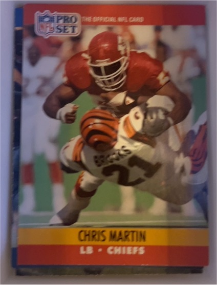 1990 Pro Set #531 Chris Martin — front
