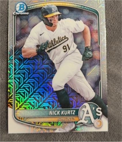 2025 Bowman Chrome Prospects #BCP-114 Nick Kurtz — front