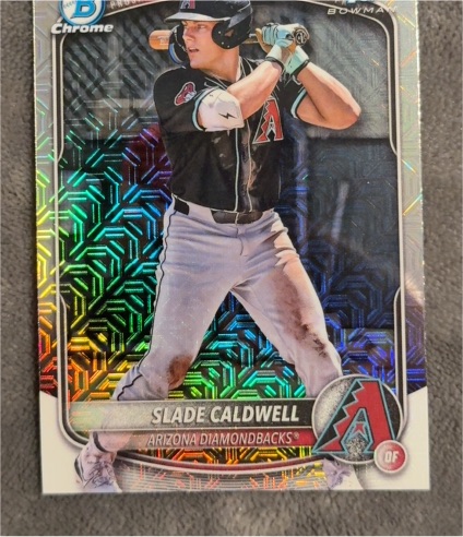 2025 Bowman Chrome Prospects #BCP-21 Slade Caldwell — front