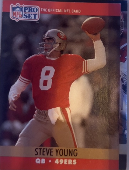 1990 Pro Set #645 Steve Young — front