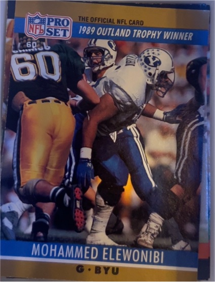 1990 Pro Set #20a Mohammed Elewonibi — front
