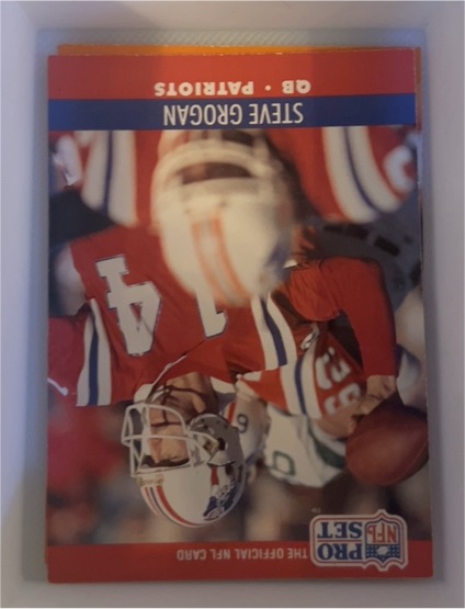 1990 Pro Set #580 Steve Grogan — front