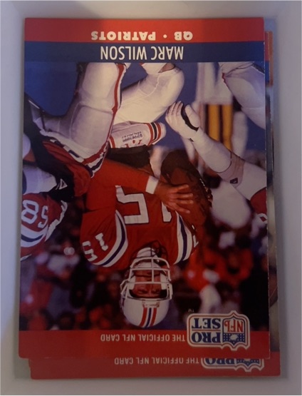1990 Pro Set Football Card #584 Marc Wilson — front