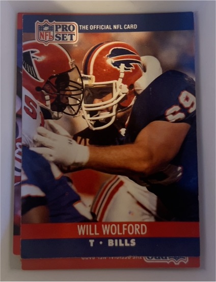 1990 Pro Set #445 Will Wolford Buffalo Bills — front