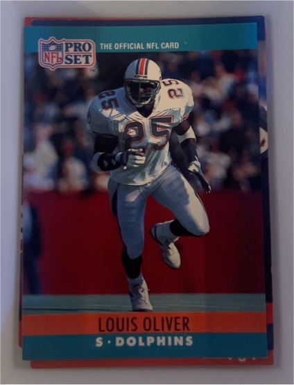 1990 Pro Set #182 Louis Oliver — front
