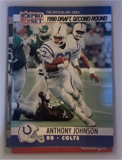1990 Pro Set #705 Anthony Johnson — front