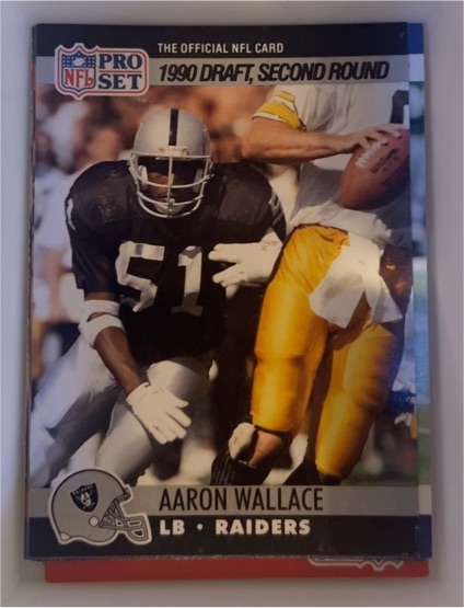 1990 Pro Set #706 Aaron Wallace — front