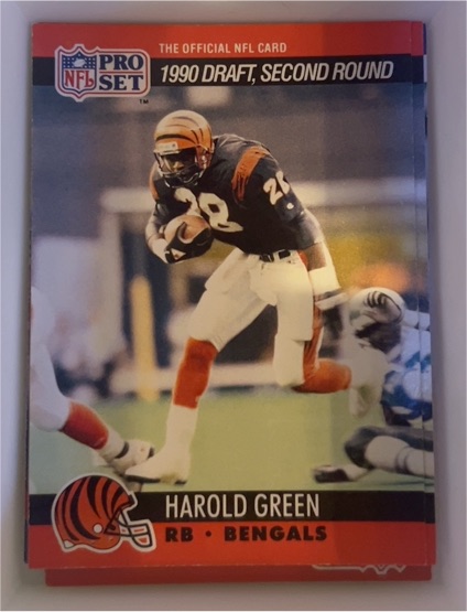 1990 Pro Set #707 Harold Green — front