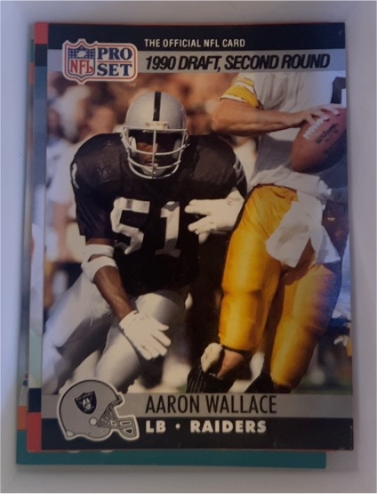 1990 Pro Set #706 Aaron Wallace — front