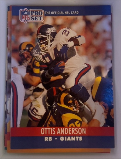 1990 Pro Set #591 Ottis Anderson — front
