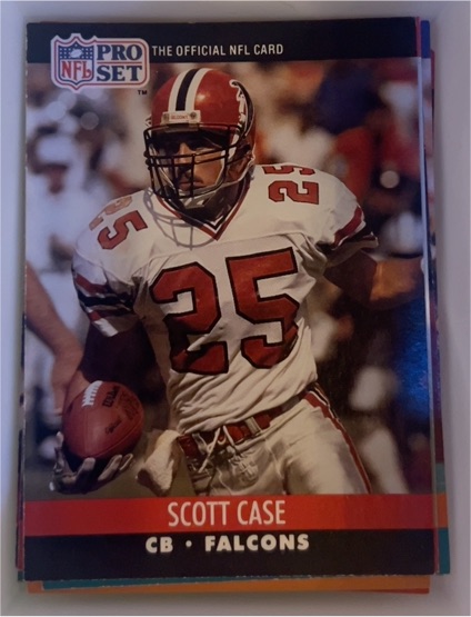 1990 Pro Set #427 Scott Case Atlanta Falcons — front