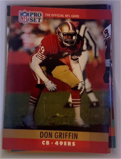 1990 Pro Set #288 Don Griffin San Francisco 49ers — front