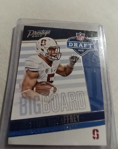 2017 Panini Prestige Draft Big Board #18 Christian McCaffrey — front