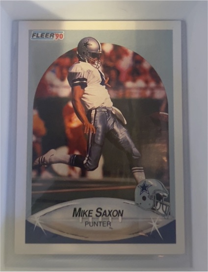 1990 Fleer #394 Mike Saxon Dallas Cowboys — front