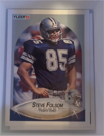 1990 Fleer #387 Steve Folsom — front
