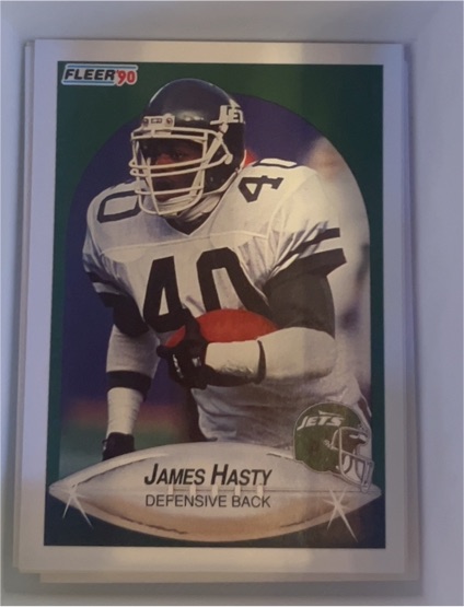 1990 Fleer #361 James Hasty — front