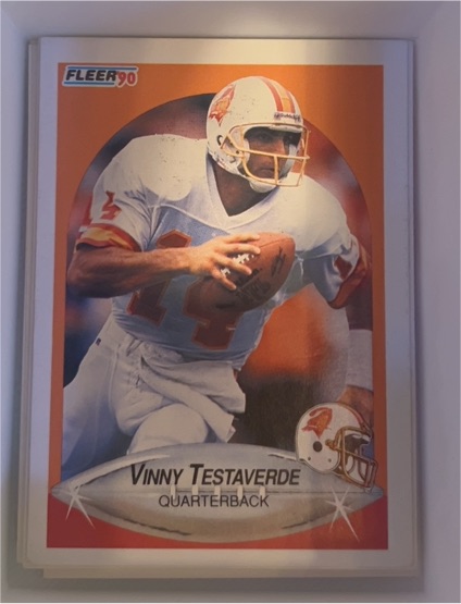 1990 Fleer #356 Vinny Testaverde — front