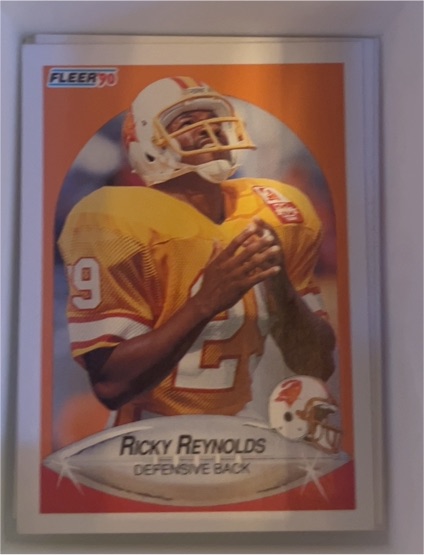 1990 Fleer #353 Ricky Reynolds Tampa Bay Buccaneers — front