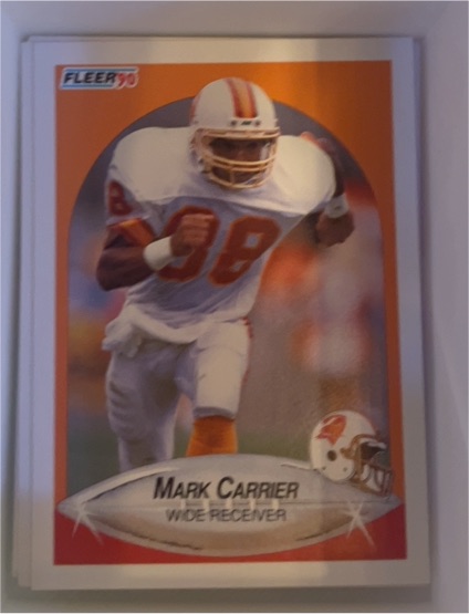 1990 Fleer #343 Mark Carrier — front