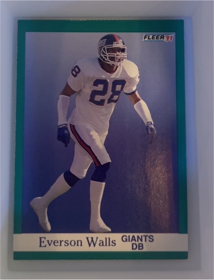 1991 Fleer #321 Everson Walls — front