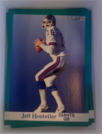 1991 Fleer #312 Jeff Hostetler — front