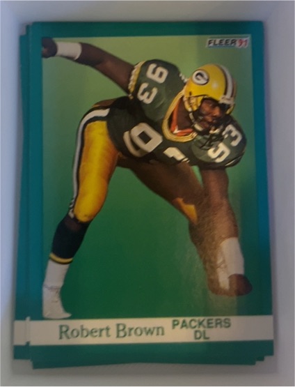 1991 Fleer #250 Robert Brown — front
