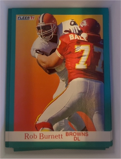 1991 Fleer #32 Rob Burnett — front