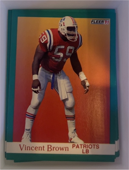 1991 Fleer #135 Vincent Brown — front