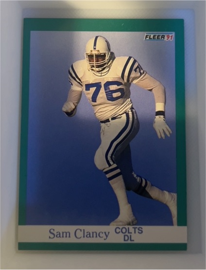 1991 Fleer #79 Sam Clancy — front
