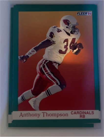 1991 Fleer #350 Anthony Thompson — front