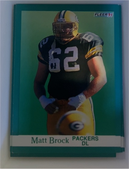 1991 Fleer #249 Matt Brock — front