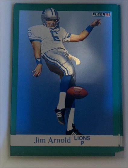1991 Fleer #239 Jim Arnold — front