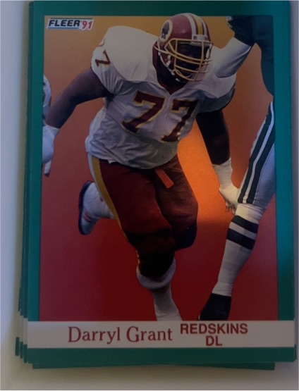 1991 Fleer #385 Darryl Grant — front