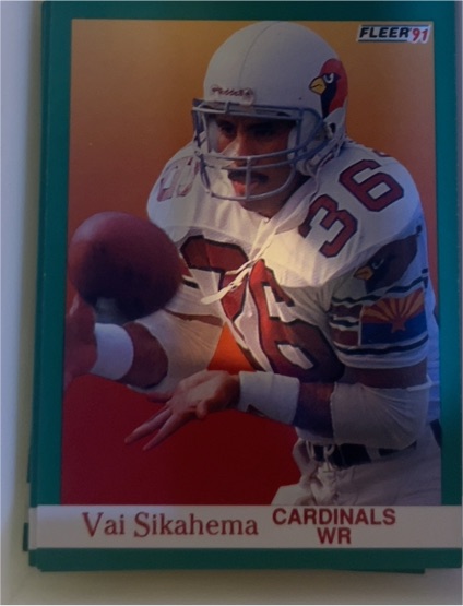 1991 Fleer #349 Vai Sikahema — front