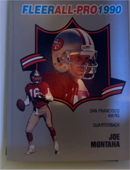 1990 Fleer All-Pro #1 Joe Montana — front