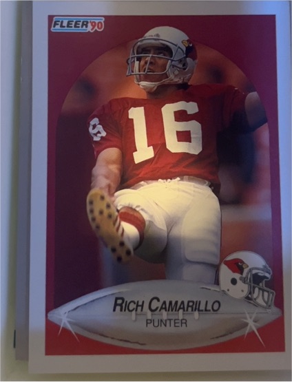 1990 Fleer #332 Rich Camarillo — front