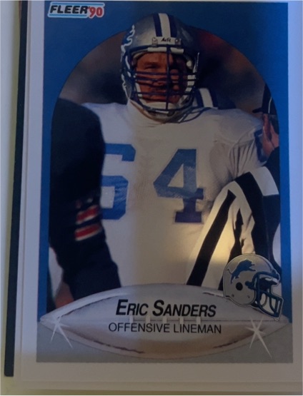1990 Fleer #285 Eric Sanders — front