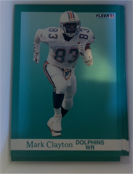 1991 Fleer #118 Mark Clayton — front