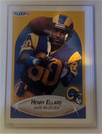 1990 Fleer #35 Henry Ellard — front